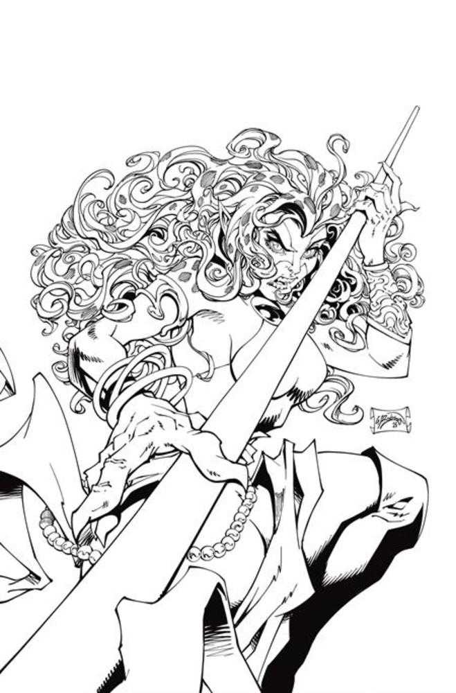 Thundercats Cheetara #1 Cover O Inc 1:7 Will Robson Line Art Full Art Variant