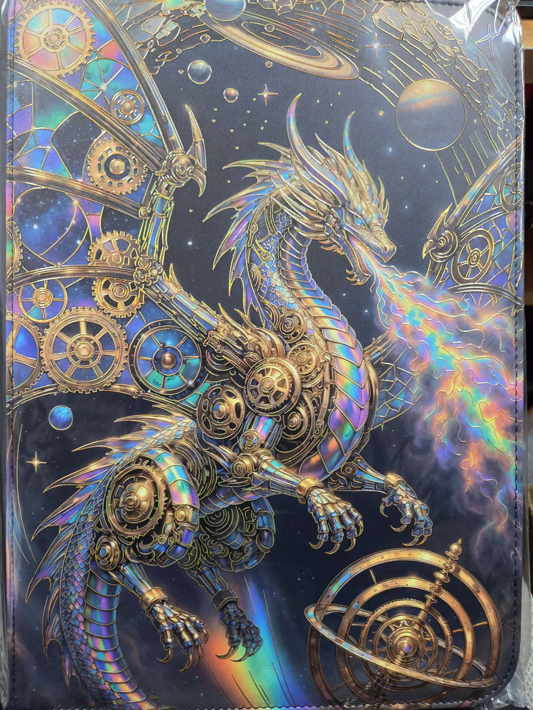 Aetherforge Dragon - Clockwork Sovereign Maggot Labs™ 9-Pocket Zippered Binder