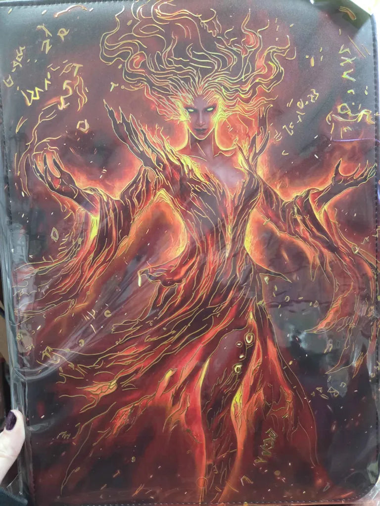 Red Sorceress Maggot Labs™ 9-Pocket Zippered Binder