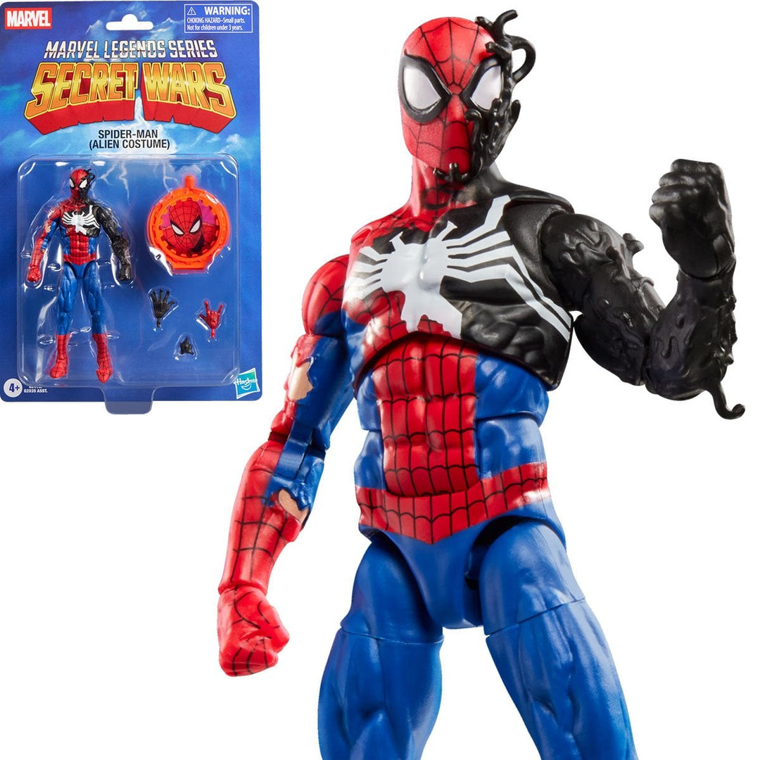 Marvel Legends Secret Wars Spider-Man (Alien Costume) 6-Inch Action Figure