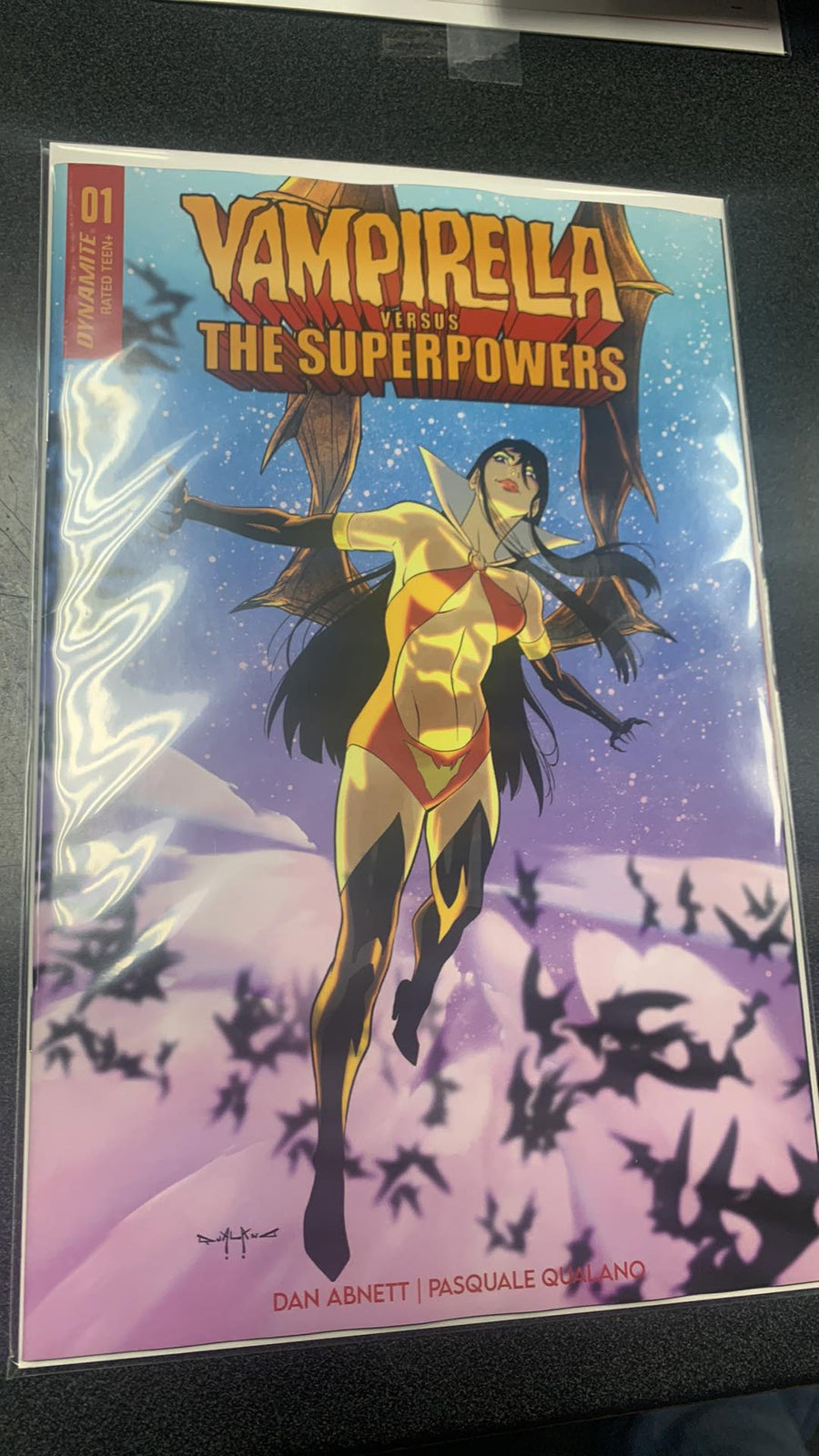 Vampirella vs Superpowers #1 Cover T Foc Qualano