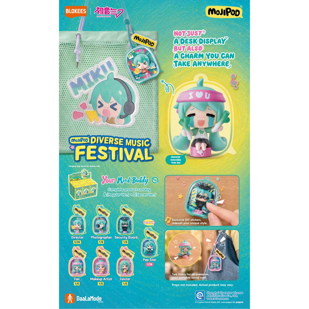 Vocaloid Hatsune Miku Diverse Music Festival Mojipod Model Kit Case of 6