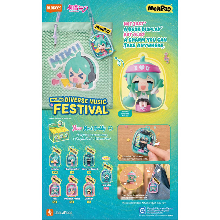 Vocaloid Hatsune Miku Diverse Music Festival Mojipod Model Kit Case of 6