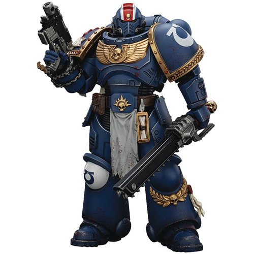 Joy Toy Warhammer Space Marine II Ultramarines Lieutenant Titus Collectors Edition 1:18 Scale Action Figure