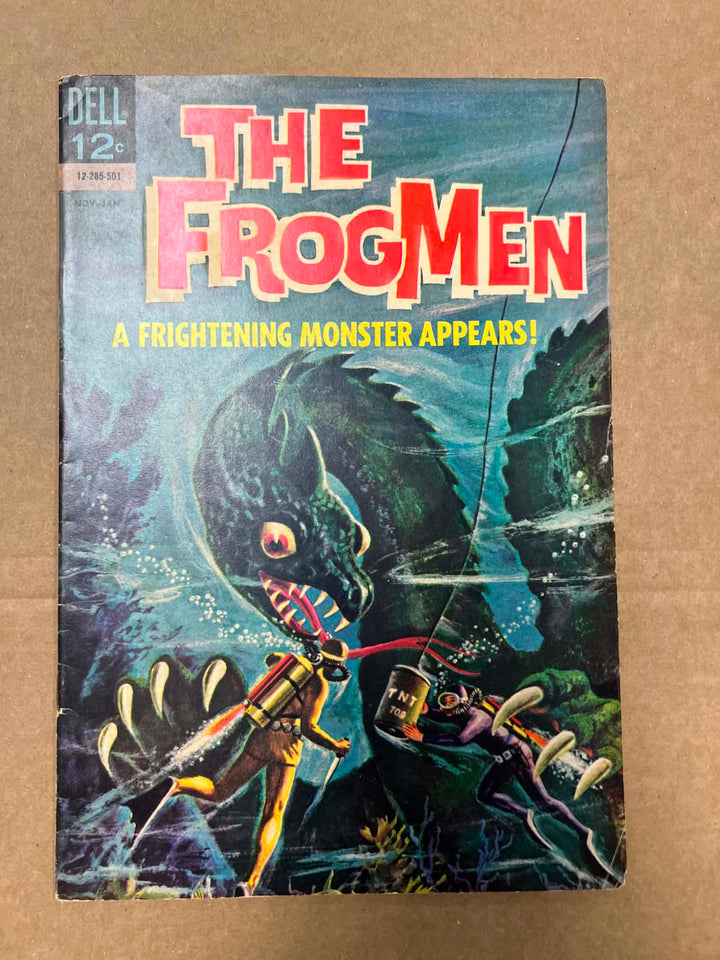 Dell Comics The Frogmen #11 1965 Cover Menace from the Deep