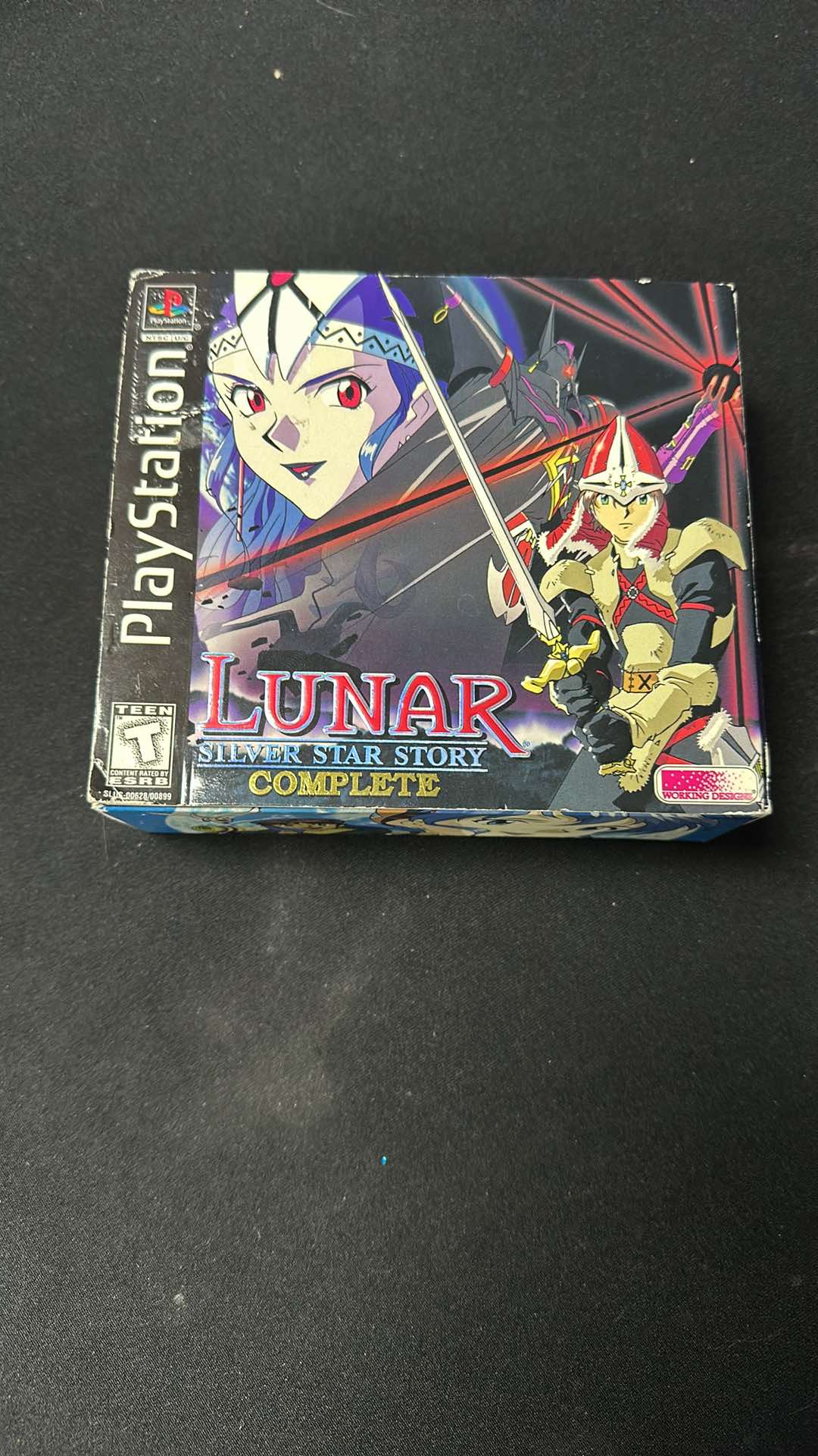 Lunar Silver Star Story Complete Sony Playstation 1 PS1 CIB w/Map and All 4 Discs