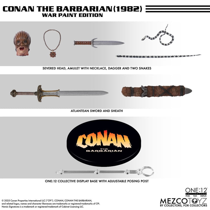 Conan The Barbarian (1982): War Paint Edition One:12 Collective Action Figure
