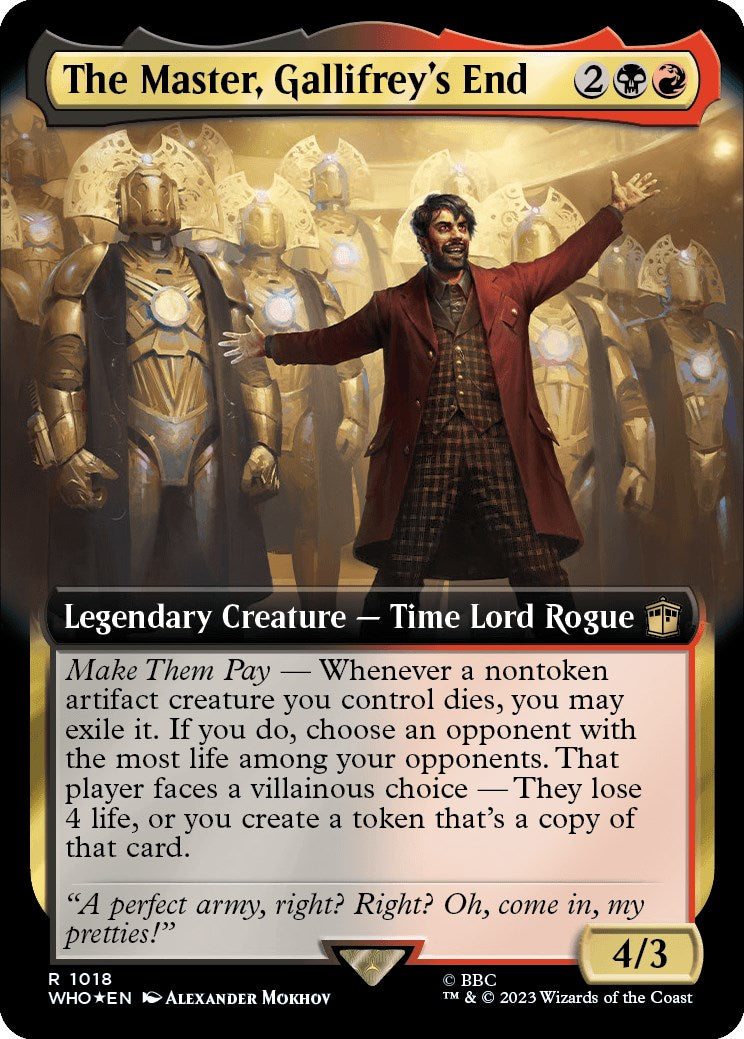 The Master, Gallifrey's End (Extended Art) (Surge Foil)