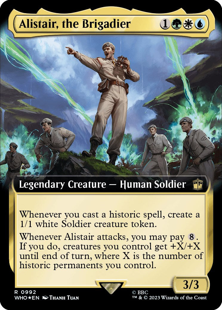Alistair, the Brigadier (Extended Art) (Surge Foil)