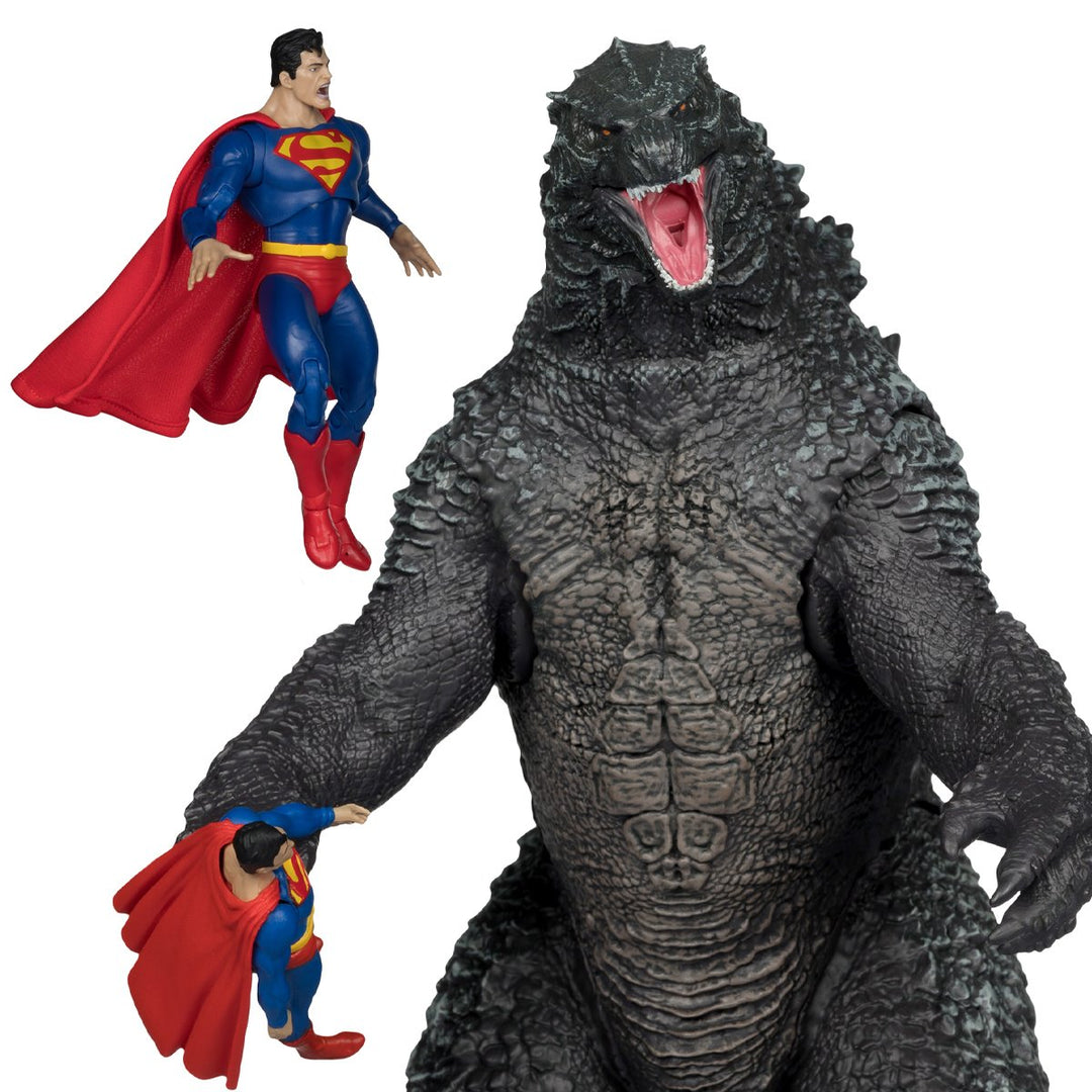 DC Multiverse Superman vs. Godzilla Megafig Justice League vs. Godzilla vs. Kong Action Figure 2-Pack