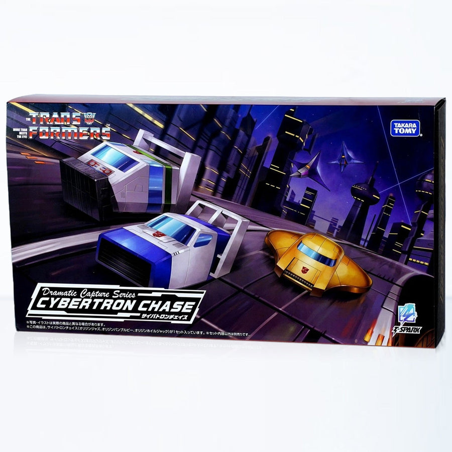 Transformers Dramatic Capture Series DCS-4 Cybertron Chase Jazz, Wheeljack, Bumblebee Set