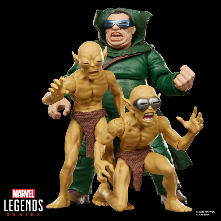Fantastic Four Marvel Legends Series Mole Man & Moloids 6-Inch Action Figures