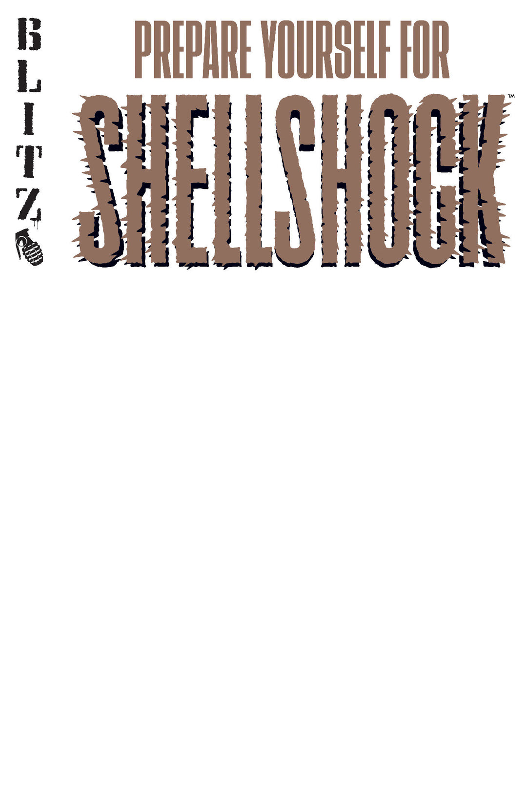 EC Shellshock #1 Cover D Blank Sketch Variant