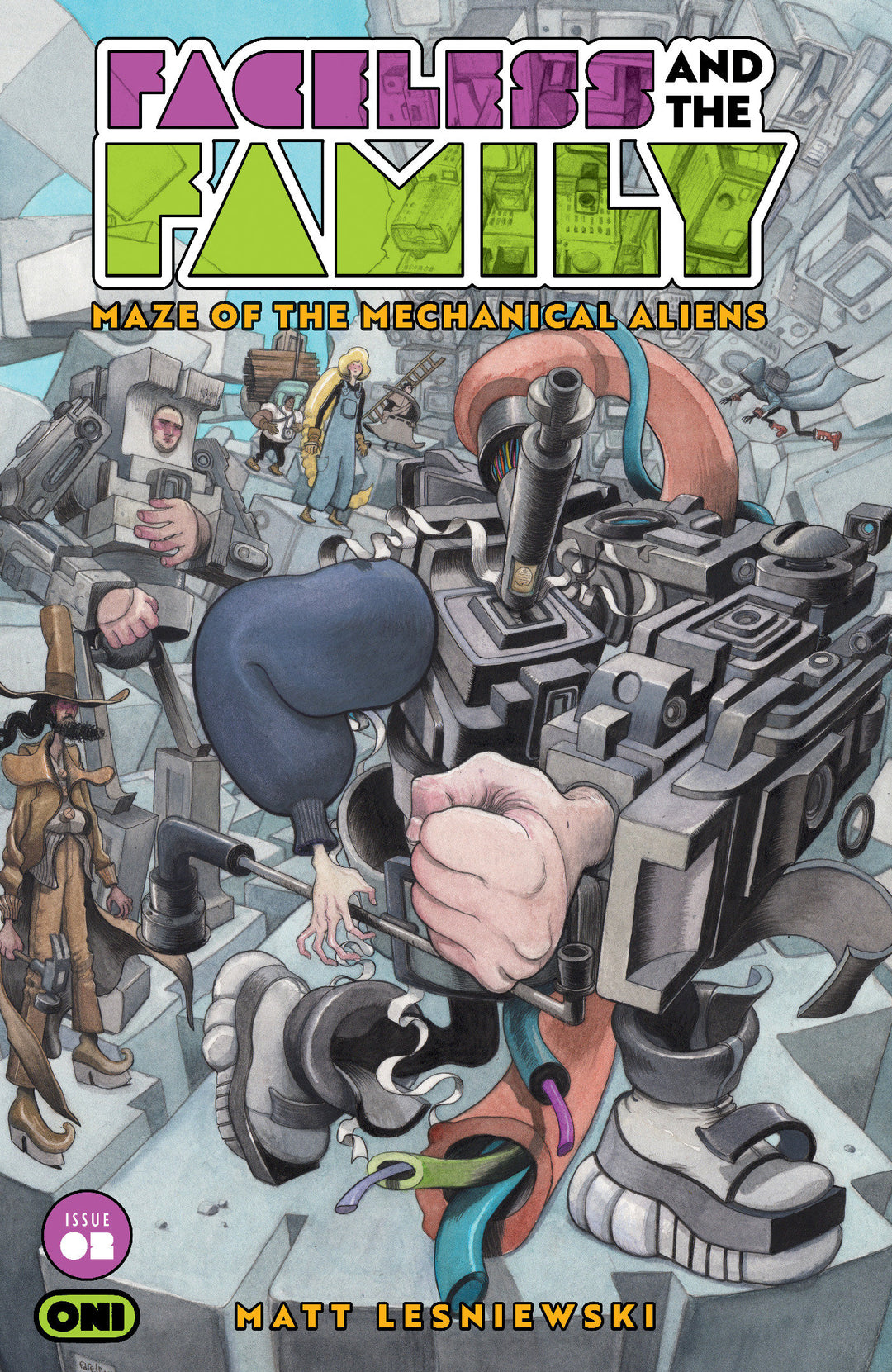 Faceless And The Family Maze Of The Mechanical Aliens #2 Cover B Farel Dalrymple Variant