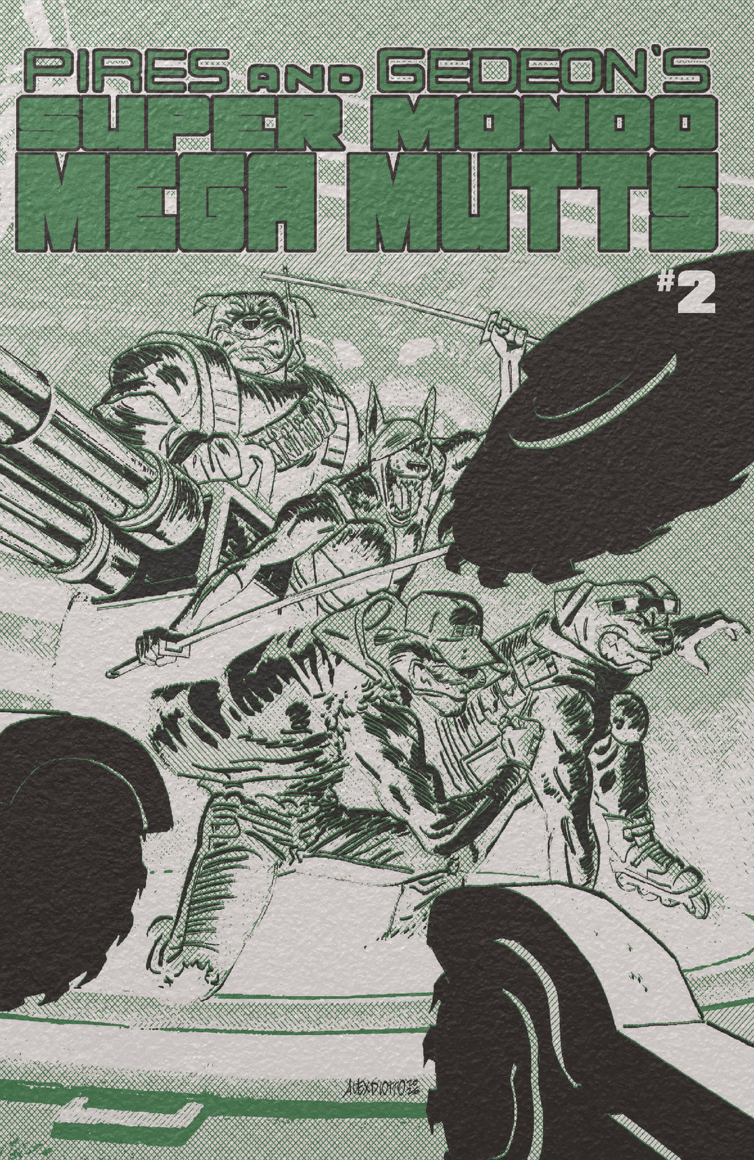 Super Mondo Mega Mutts #2 Cover E Alex Diotto Foil Variant