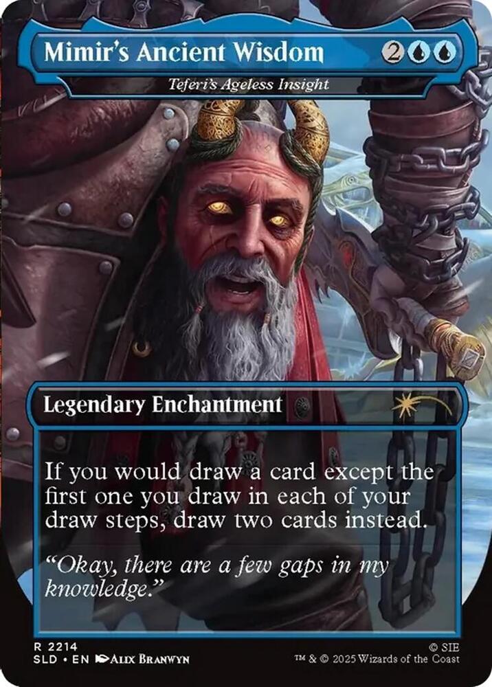 Mimir's Ancient Wisdom - Teferi's Ageless Insight (Back)