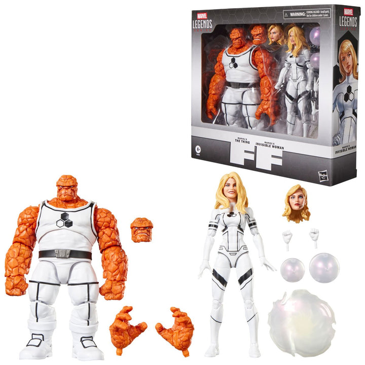 Marvel Legends Series Future Foundation The Thing & Invisible Woman 6-Inch Action Figures