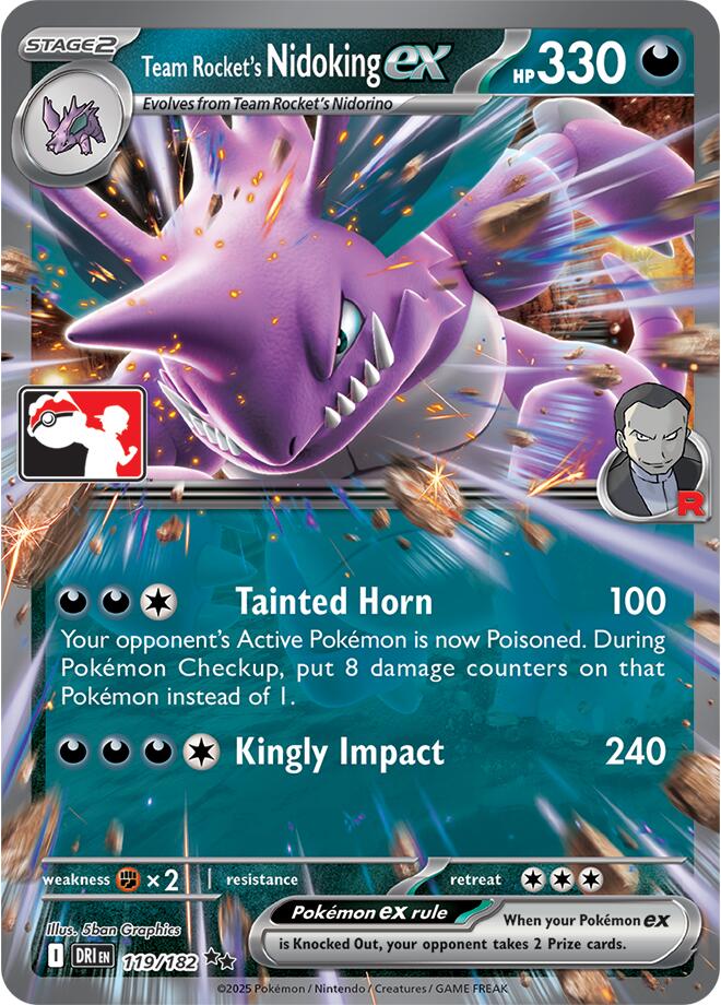 Team Rocket's Nidoking ex - 119/182