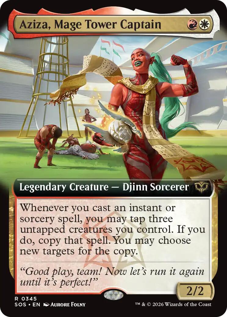 Aziza, Mage Tower Captain (Extended Art)