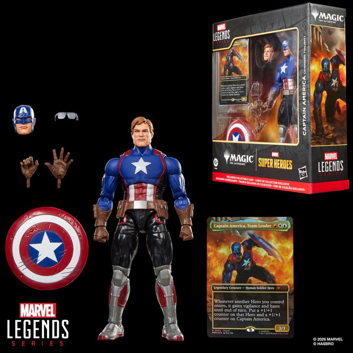 Marvel Super Heroes Magic: The Gathering Marvel Legends Series Captain America (Avengers: Twilight) 6-Inch Action Figure