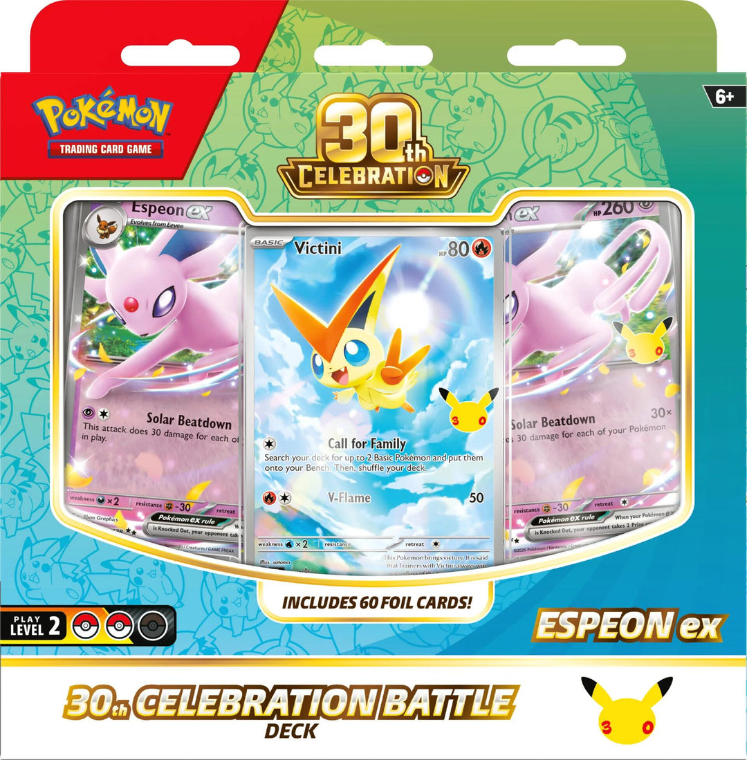 Pokemon TCG: 30th Celebration Battle Deck - Espeon ex sealed retail box