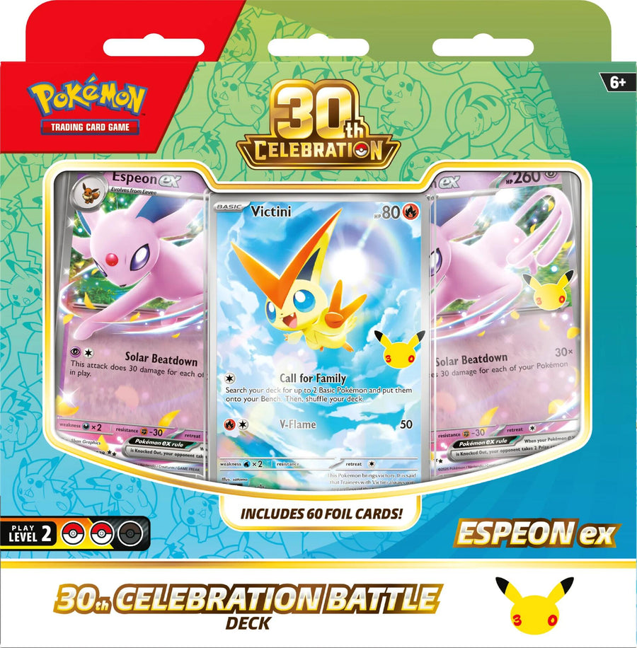 Pokemon TCG: 30th Celebration Battle Deck - Espeon ex sealed retail box