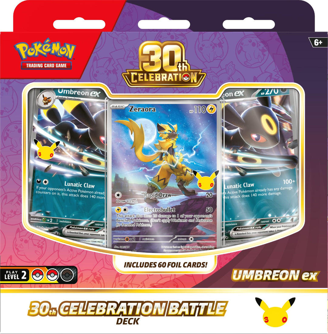 Pokemon TCG: 30th Celebration Battle Deck - Umbreon ex sealed retail box