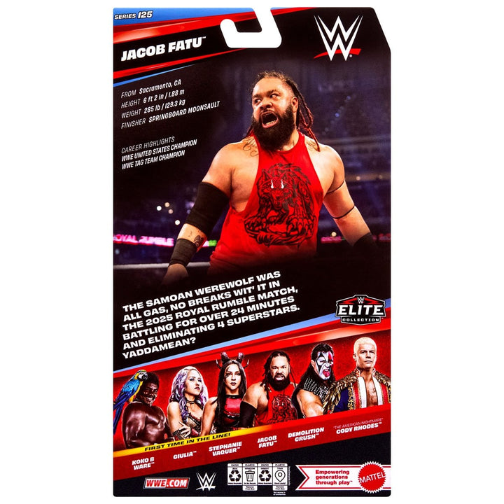 WWE Elite Series 125 Jacob Fatu Action Figure