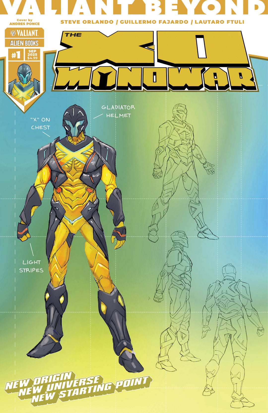 Valiant Beyond: The X O Manowar #1 Variant D (Ponce Design Variant)