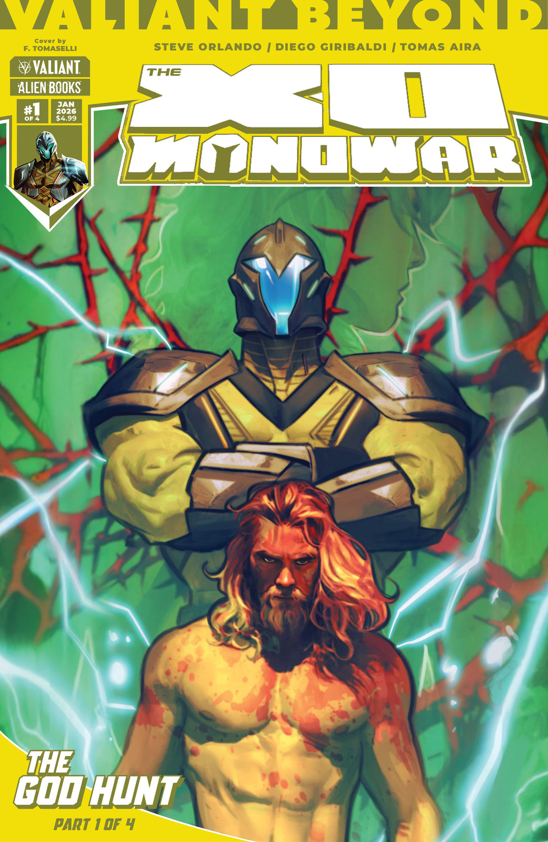 Valiant Beyond: The X O Manowar #5  The God Hunt #1 Cover A (Tomaselli)