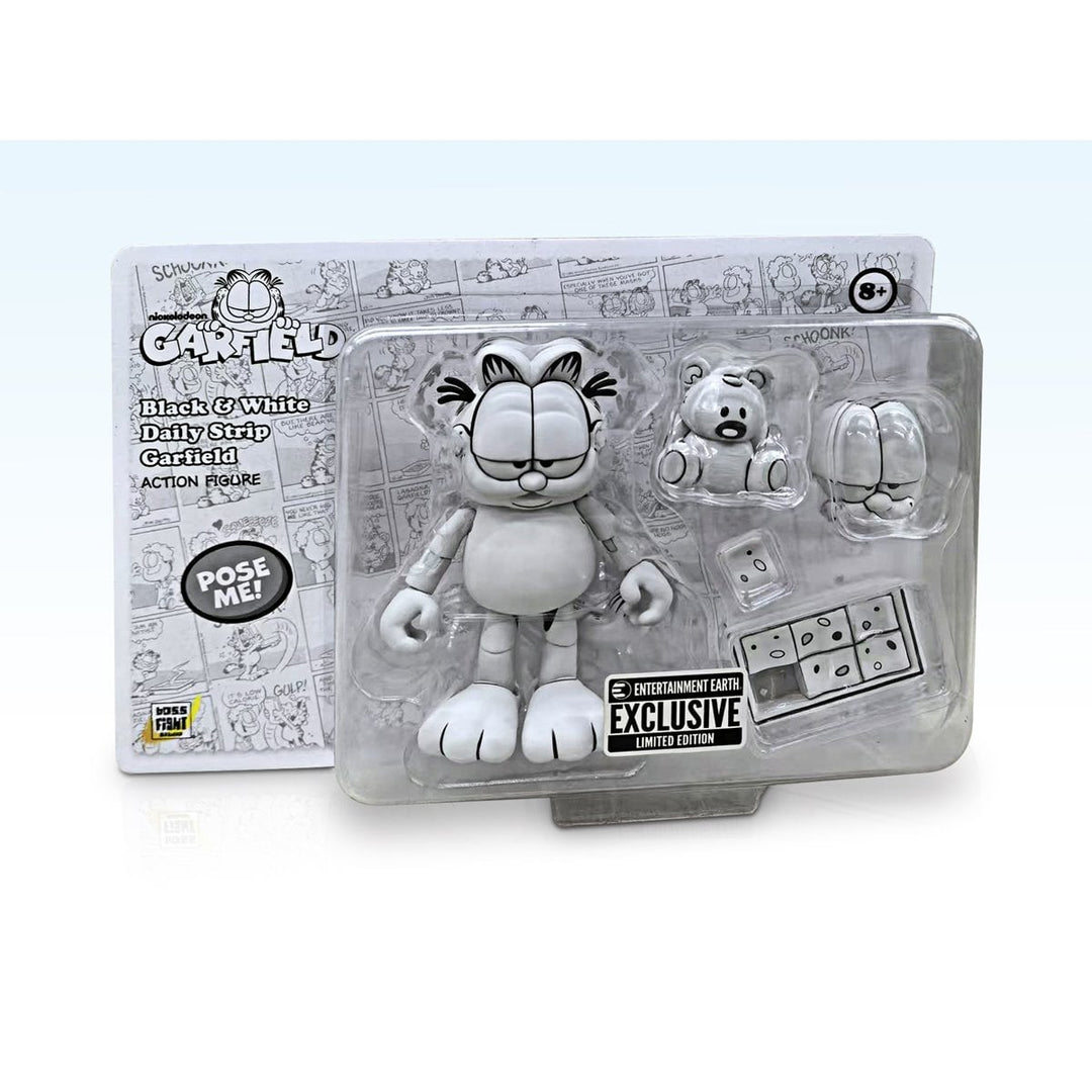 Garfield Black and White Daily Comic Strip Action Figure - Entertainment Earth Exclusive