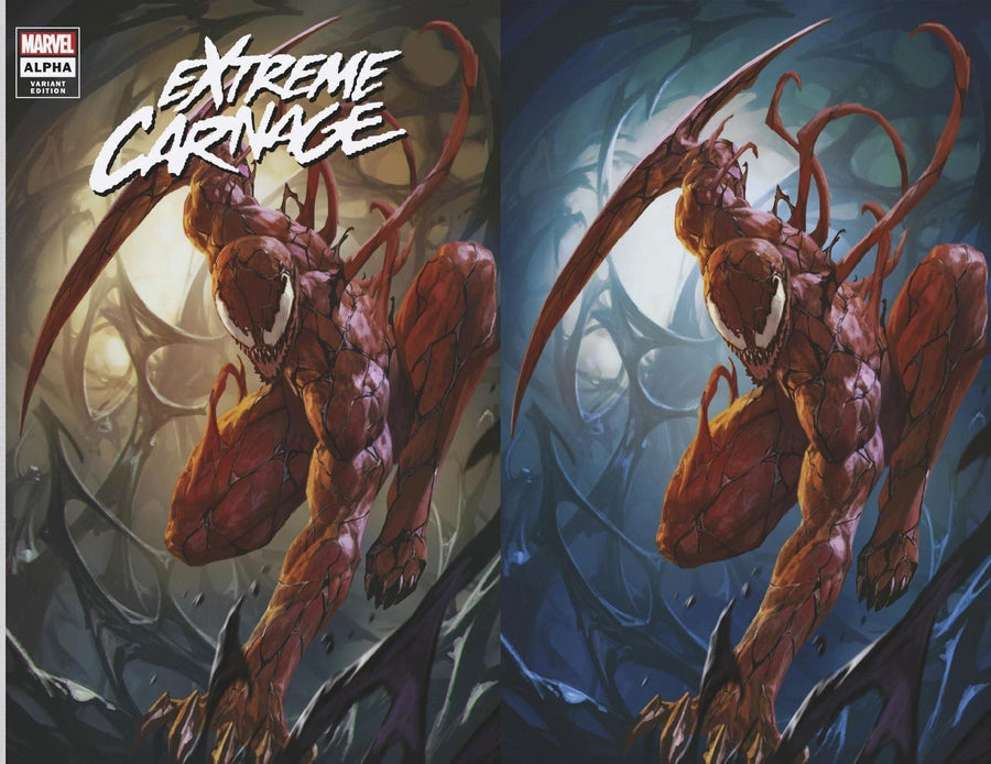 Extreme Carnage Alpha #1 Skan Srisuwan Trade Dress + Virgin Art Variant Set