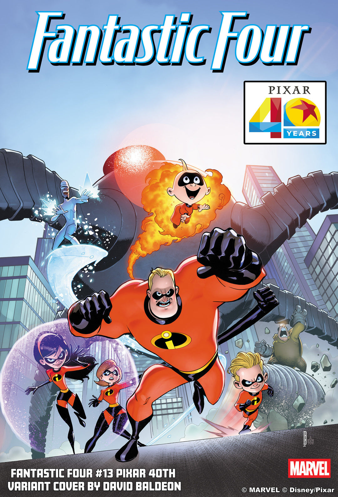 Fantastic Four #13 David Baldeon Pixar 40th Variant