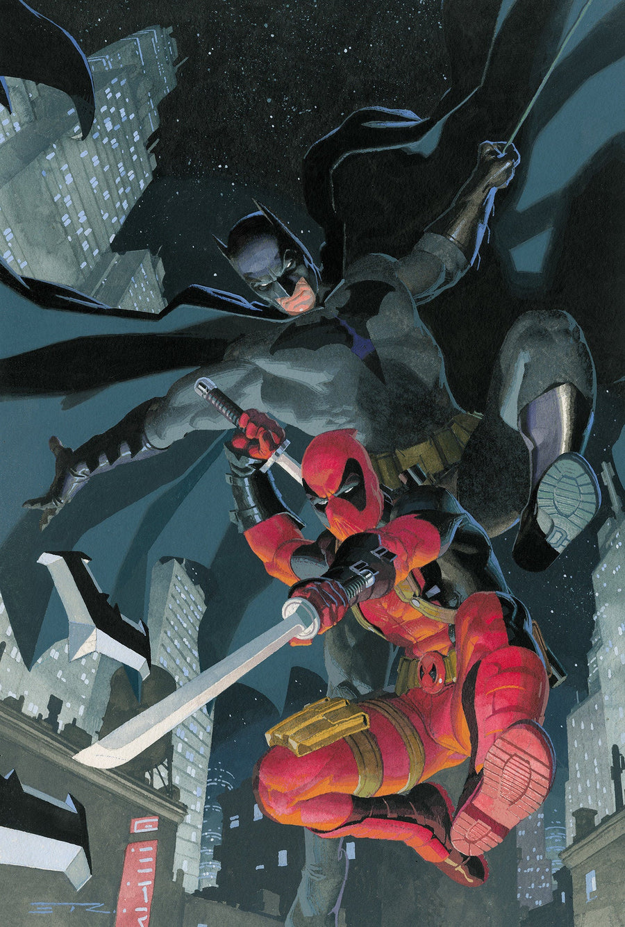 Marvel/DC: Deadpool/Batman #1 Esad Ribic Ratio Virgin 3rd Printin Variant