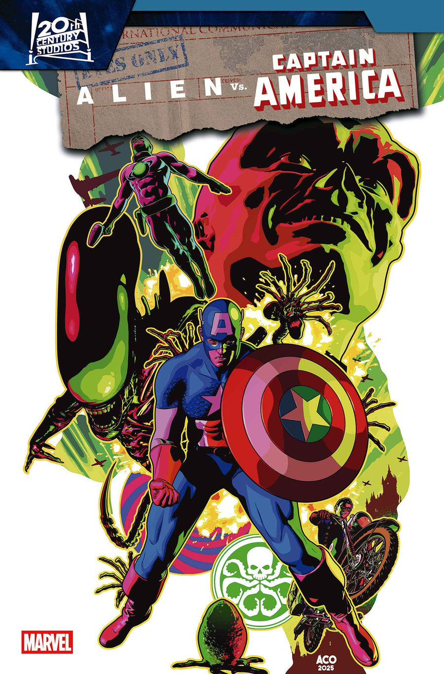 Alien vs. Captain America #3 Aco Variant