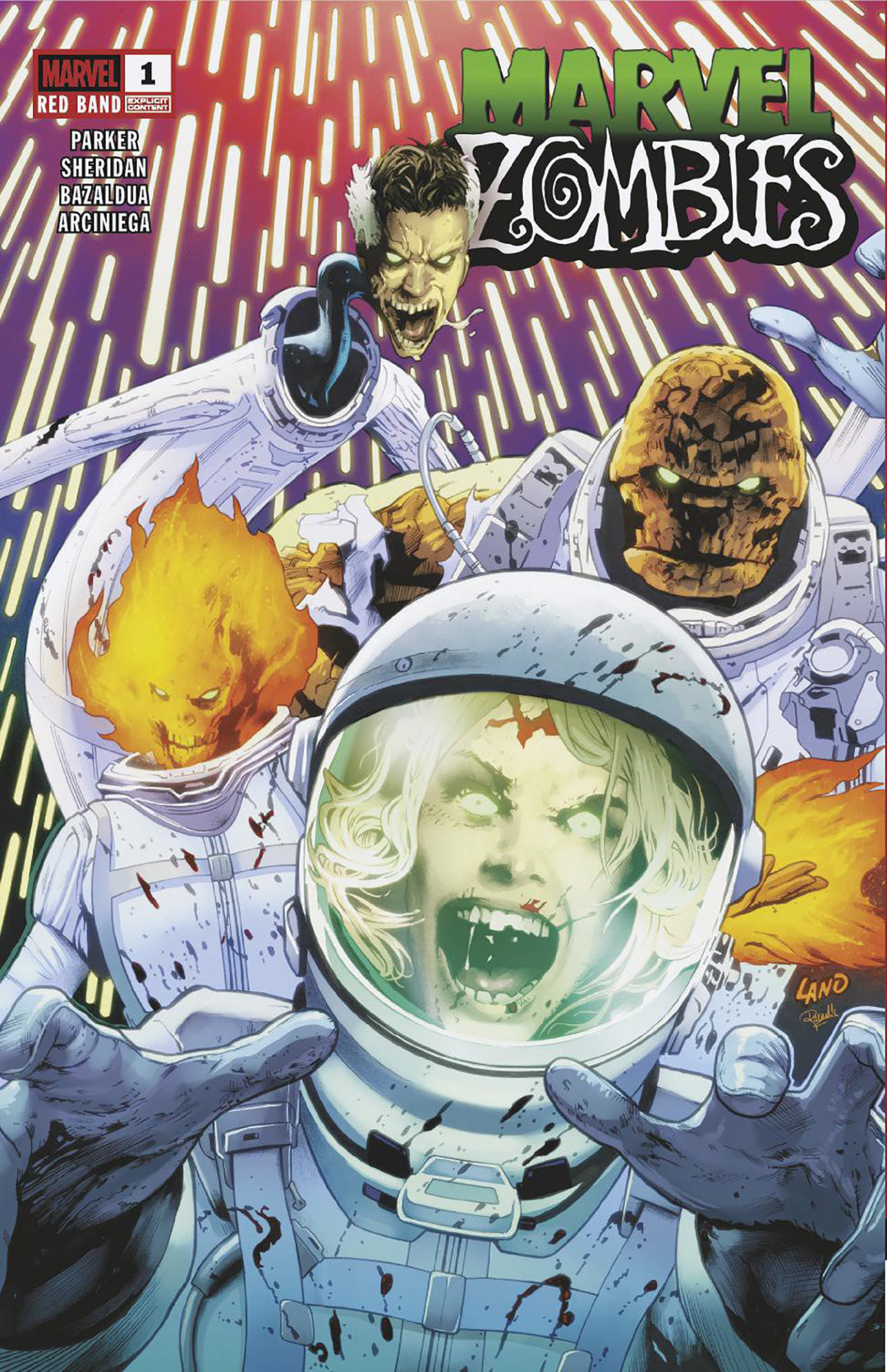 Marvel Zombies: Red Band #1 Greg Land 2nd Printing Variant [Polybagged]