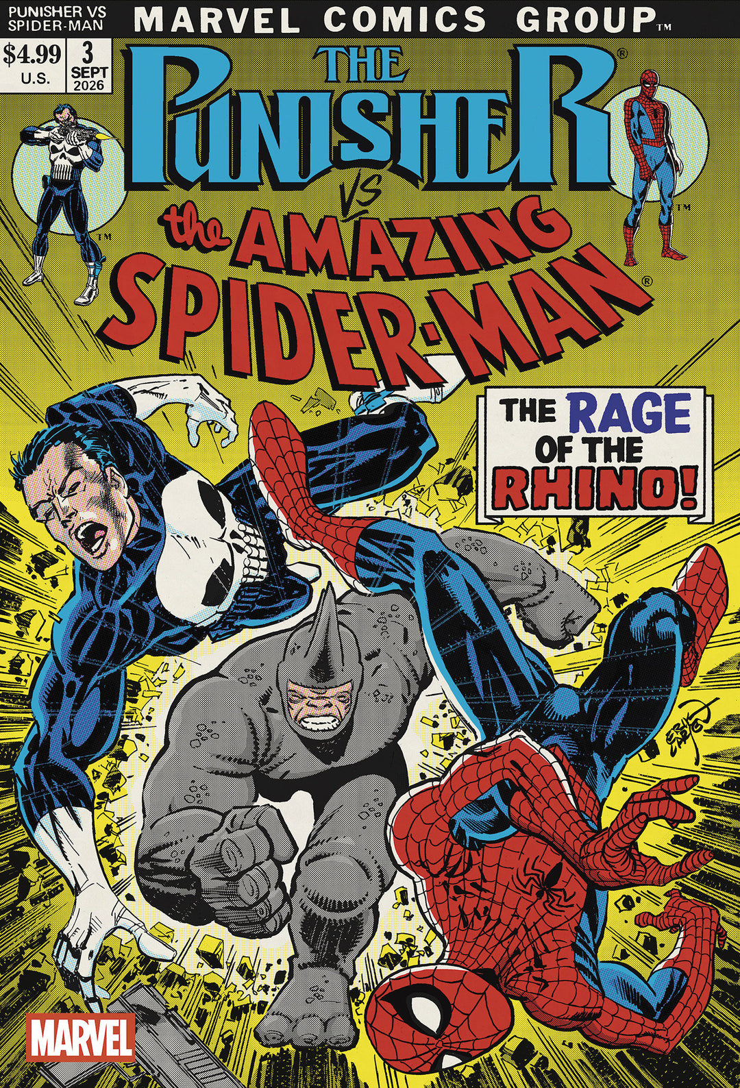 Punisher vs. Spider-Man #3 Erik Larsen Variant