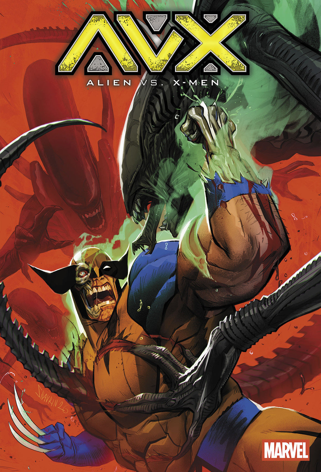 Alien vs. X-Men #1 Ivan Shavrin Variant 1:25 INCV