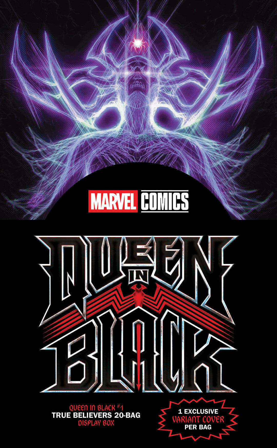 Queen In Black #1 True Believers 20 Bag Display Box