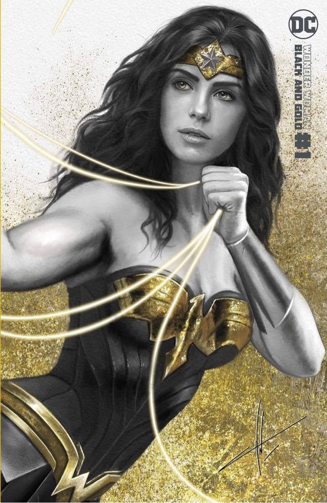 Wonder Woman Black and Gold #1 Carla Cohen Variant Cover B Minimal Trade