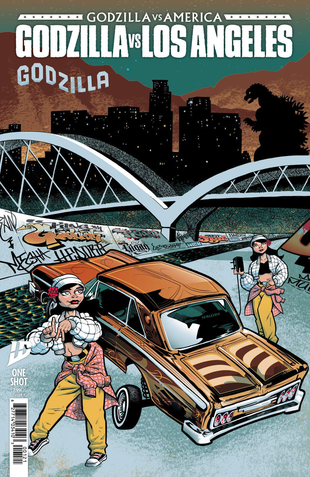 Godzilla vs. America: Los Angeles Variant B (J. Gonzo)
