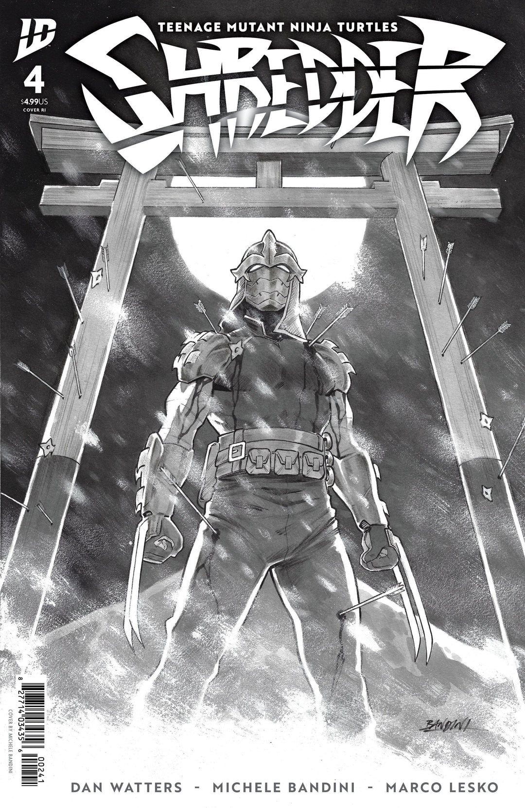Teenage Mutant Ninja Turtles: Shredder #4 Variant Ri (10) (Bandini Black & White)