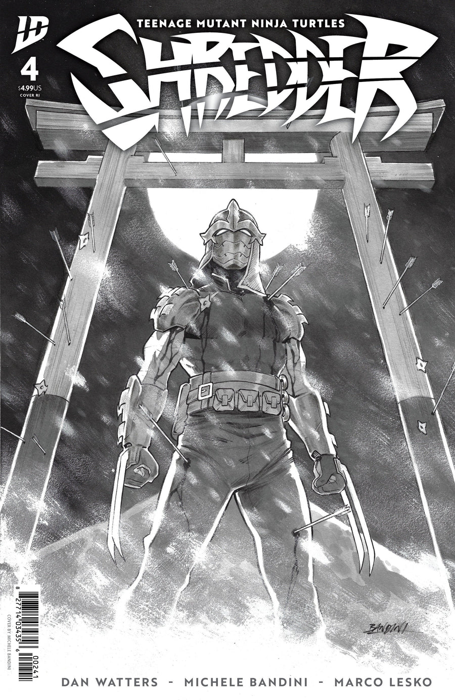 Teenage Mutant Ninja Turtles: Shredder #4 Variant Ri (10) (Bandini Black & White)