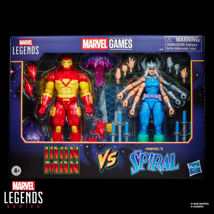 Marvel Legends Series Iron Man vs Spiral 6-Inch Action Figures