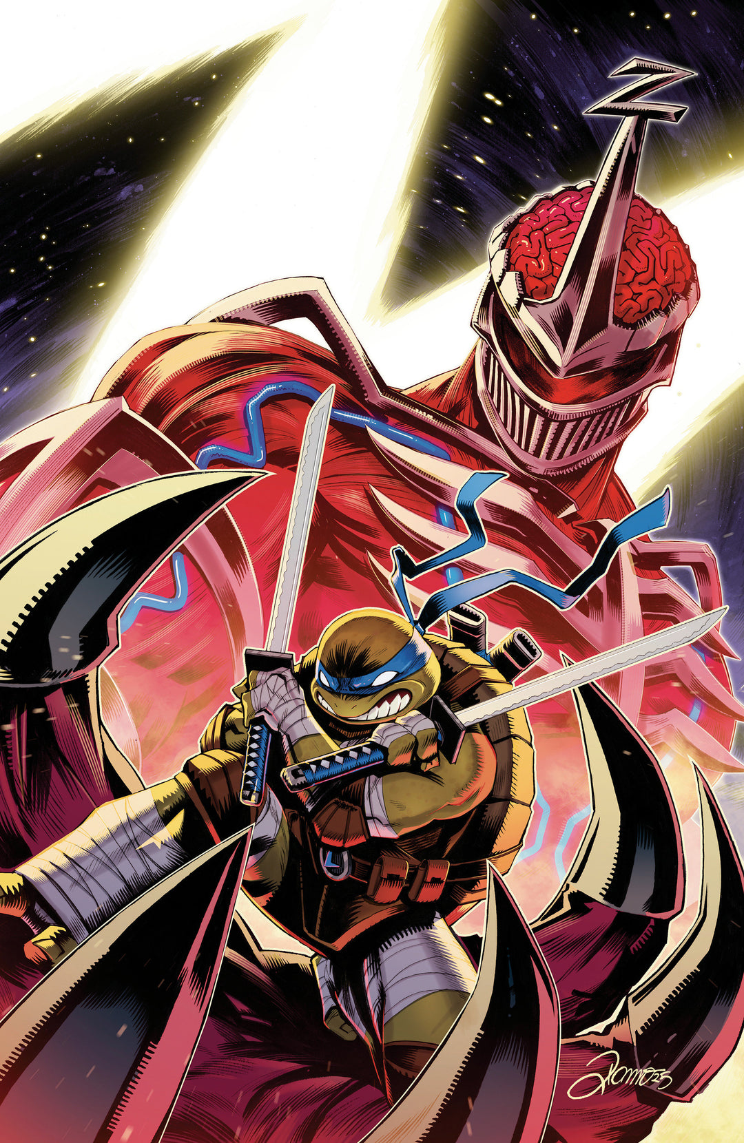 Mighty Morphin Power Rangers/Teenage Mutant Ninja Turtles III #3 D Variant (Foil, Zonno)