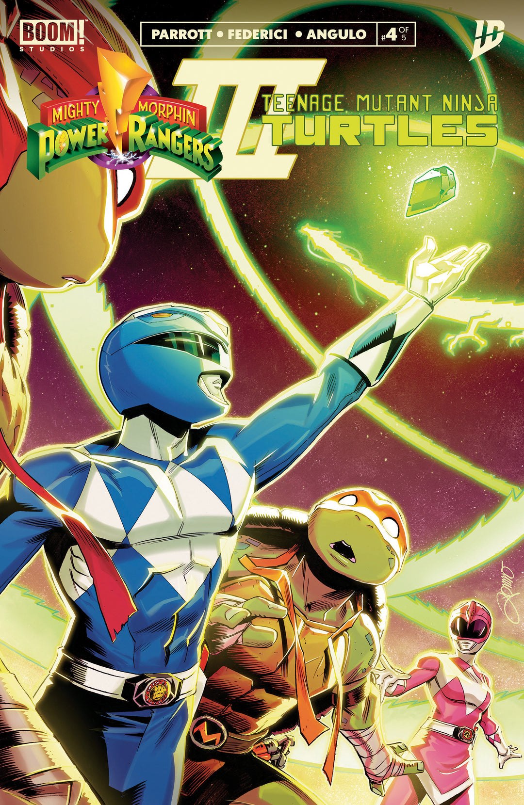 Mighty Morphin Power Rangers/Teenage Mutant Ninja Turtles III #4 A Main (Zonno)