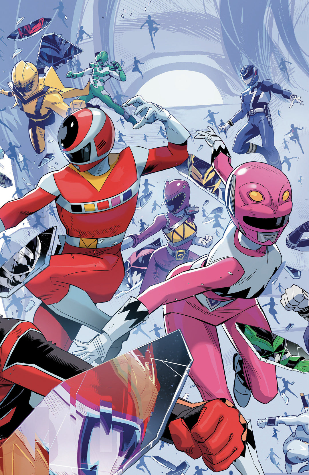 Power Rangers Unlimited #2 C Every Ranger Ever Connecting Variant (Full Art, Zonno)