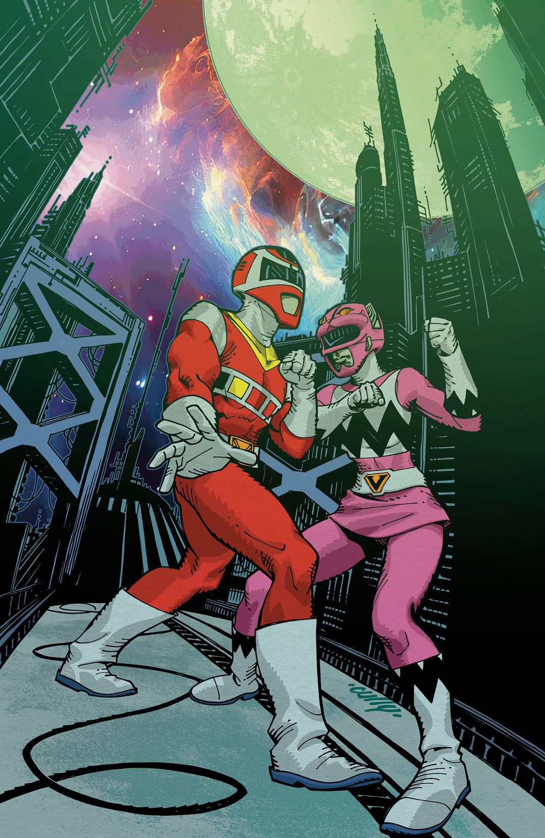 Power Rangers Unlimited #2 E 1:10 Variant Edition Foil Variant (Full Art, Foil, Hamner)