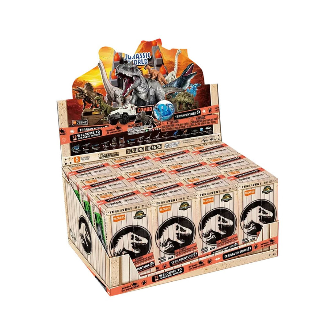 Jurassic World Terraventure Surprise Wave 2 Blind Box Model Kit Display of 12