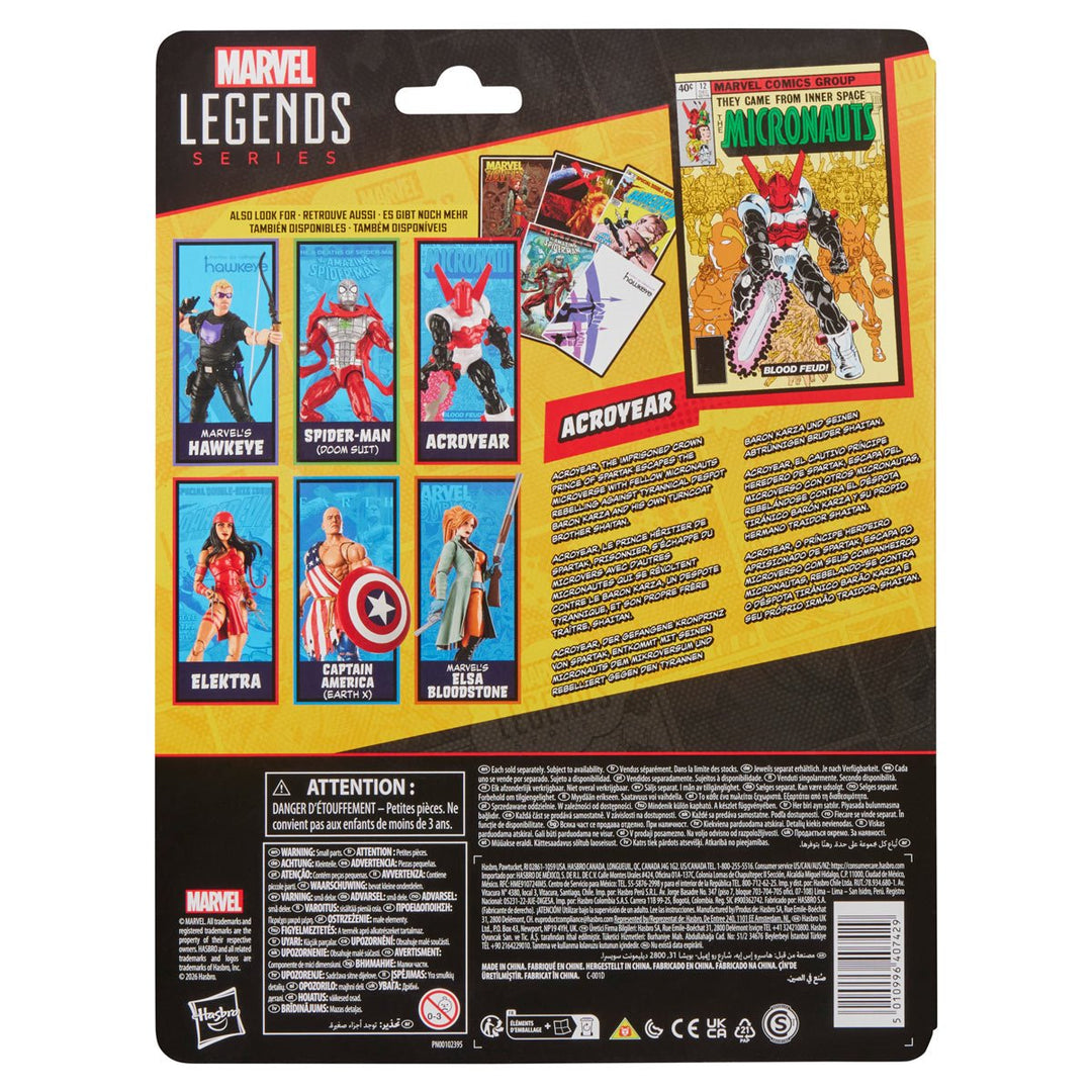 Marvel Legends Series Comics-Inspired Micronauts Acroyear 6-Inch Action Figure